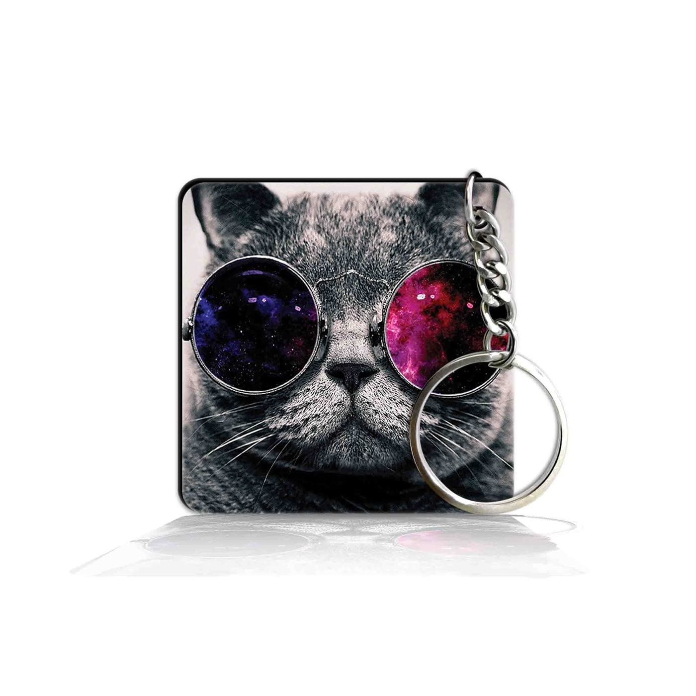 party gift Printed Square Keyring Keychain for Bag Wallet Purse Bike Car Cycle Lock Key House Keys 141-picture-23