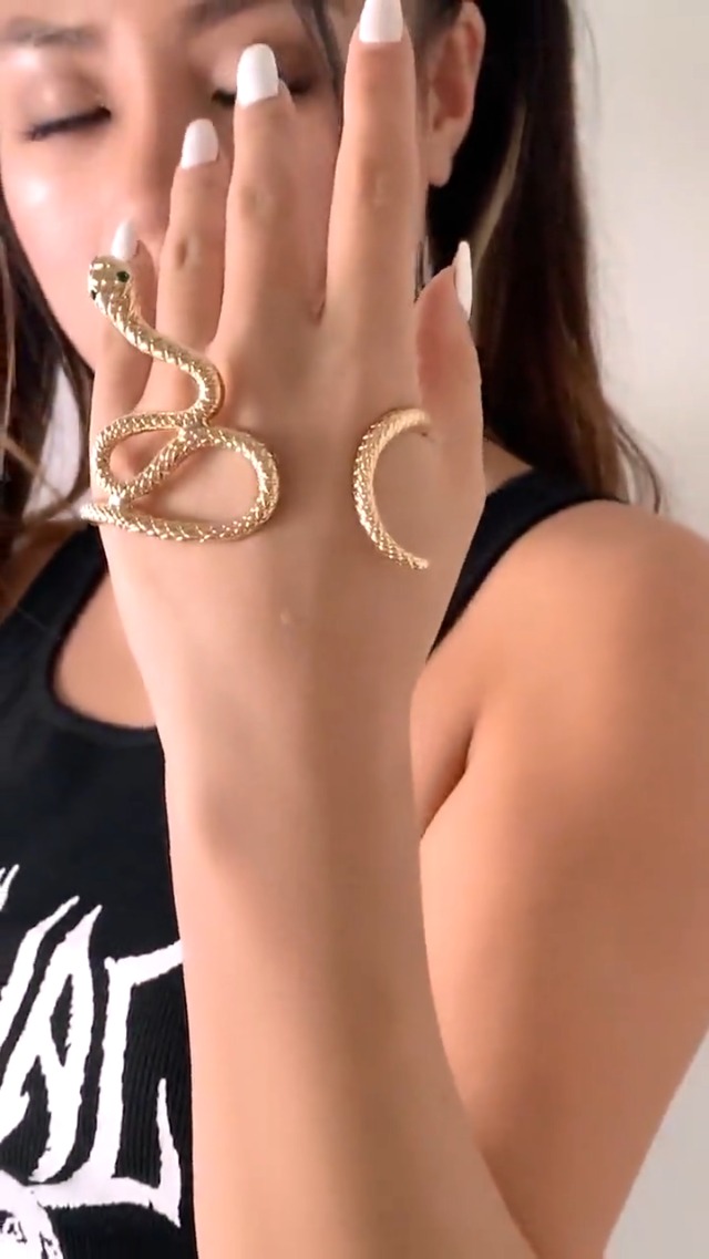 Amazon.com: Sttiafay Snake Hand Bracelet Gold Serpent Palm Cuff