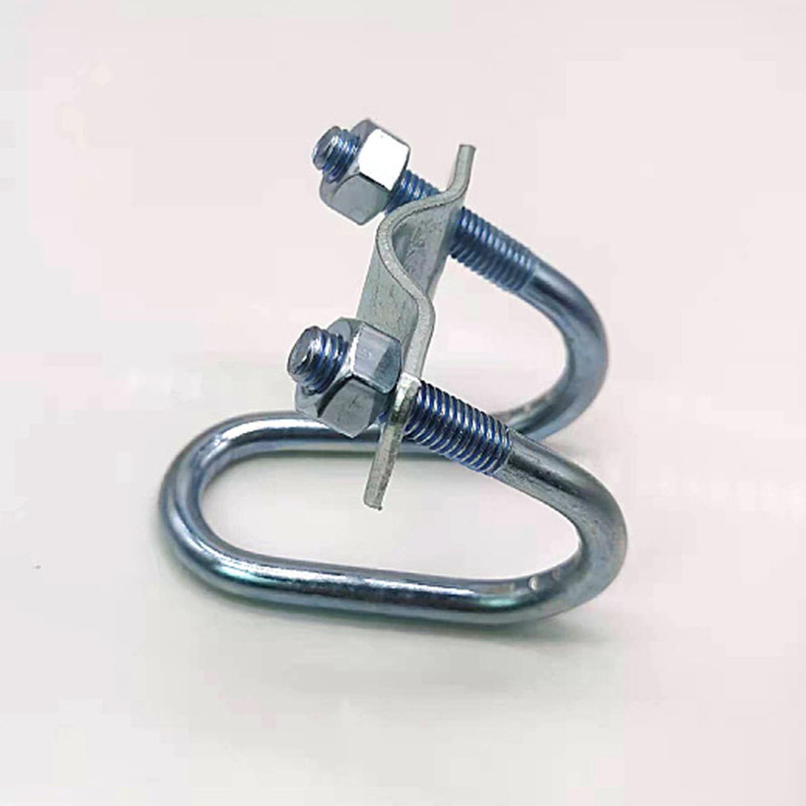 4 morsetti a croce a forma di U, 25 x 25 cm, cinghia in metallo resistente per tubi rigidi, supporti per tubi, connettori orizzontali/verticali, ideali per fattoria e giardino