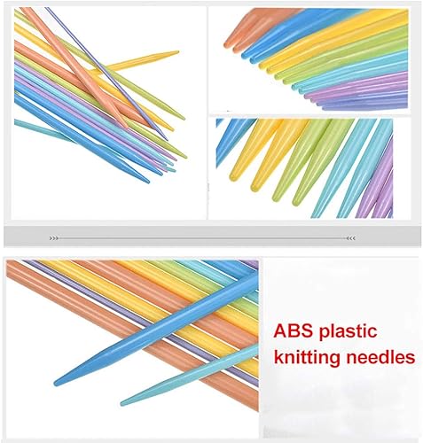 Miniatura 4 de LissomPlume Kit de agujas de tejer de doble punto de 14 piezas, para principiantes, adultos y niños