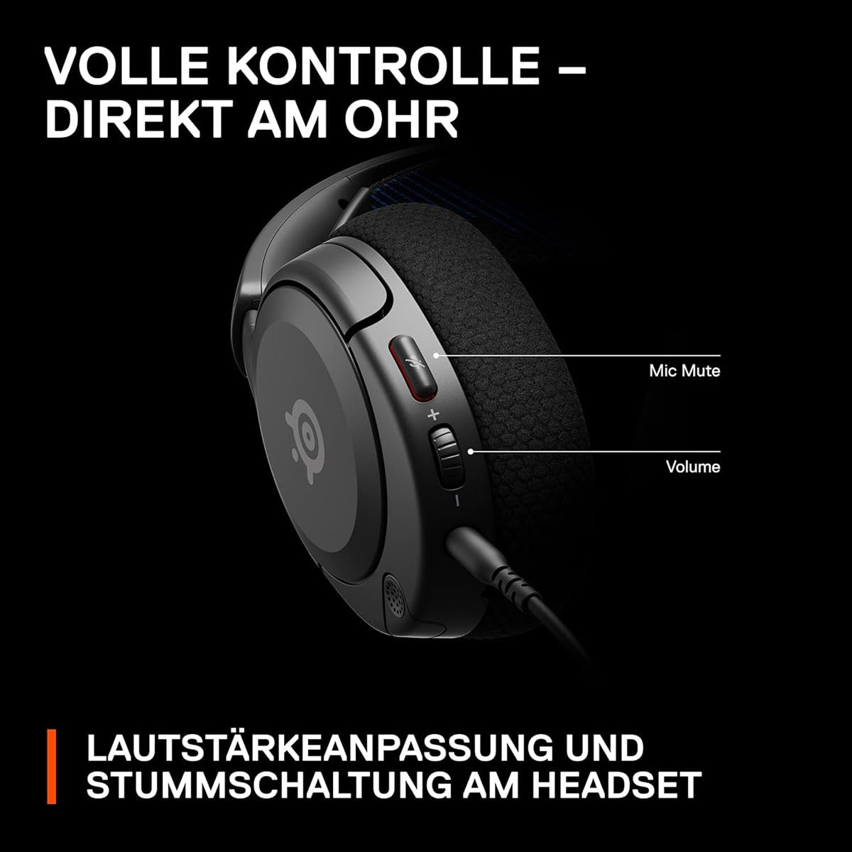 SteelSeries Arctis Nova 1P - Gaming Headset für PS5 PS4 PC Xbox Switch - 3,5mm Klinke - schwarz - Hi-Fi-Treiber - 360° Surround-Sound - Memory Foam-Ohrpolster - Mikrofon mit Geräuschunterdrückung