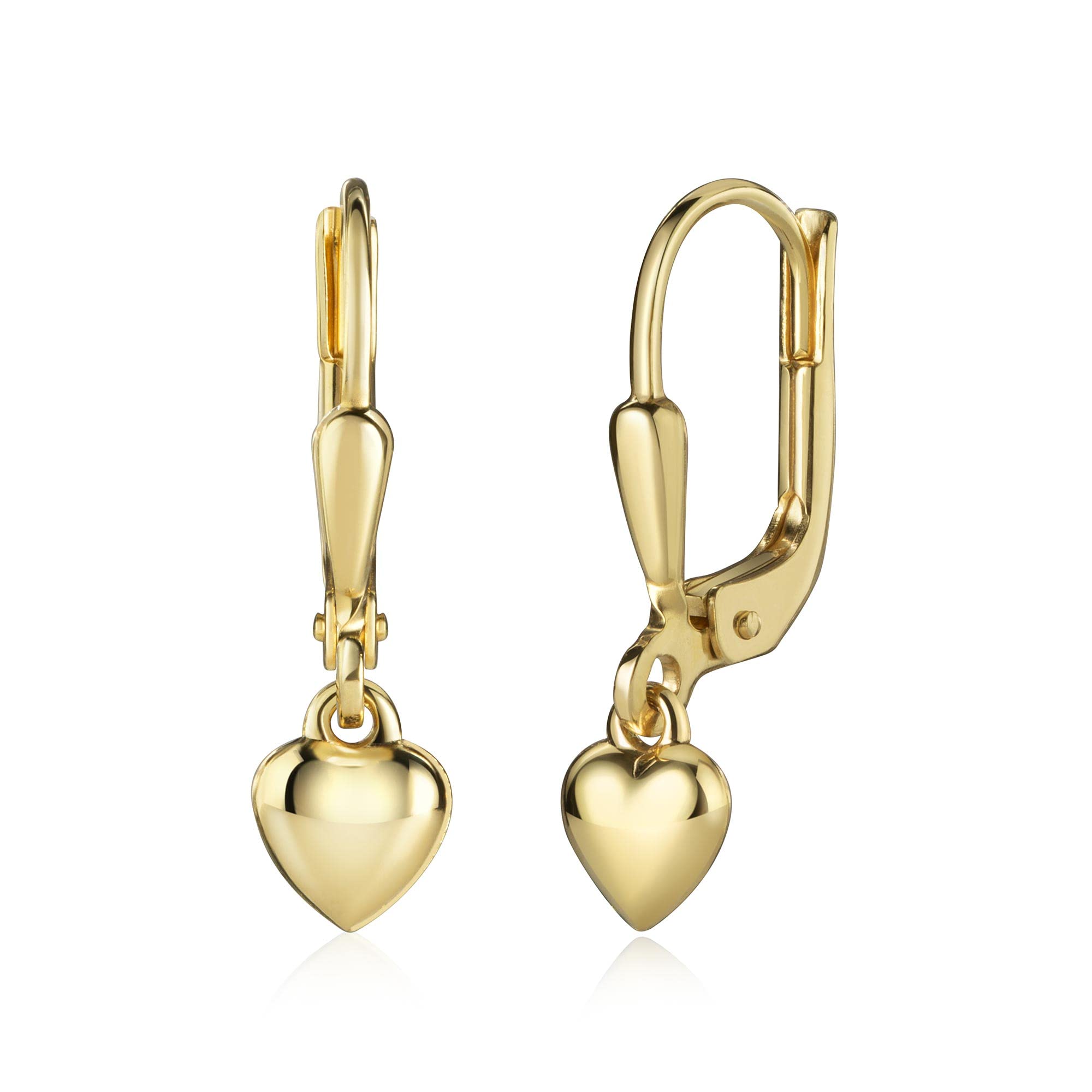 Mädchen-Ohrringe Herz 333er Gelbgold AMZ0567
