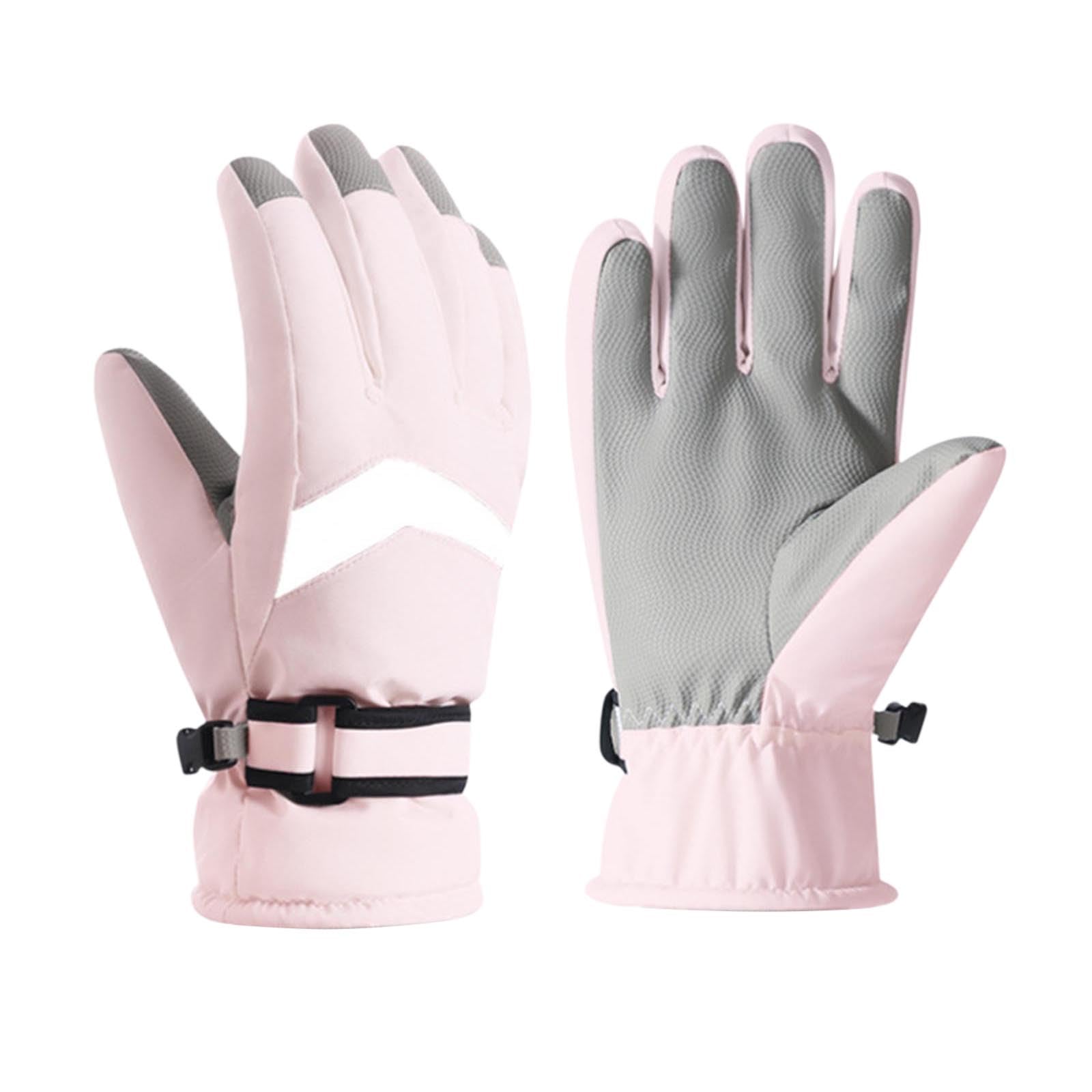 Winter Ski Gloves Men Women Snowboard Waterproof Thermal Fleece Gloves Cold Weather Snow Glove for Sledding Cycling Skiing