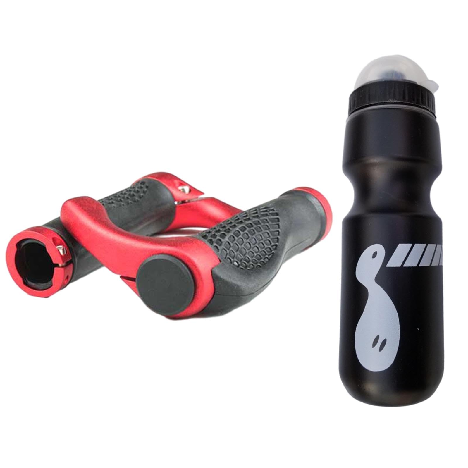 CALANDIS™ Bike Handlebar Grips Lock on Non Slip for Bikes Cycling Red | Handlebar Grips Tape & Pads | Bicycle Components & Parts | Cycling-image-16