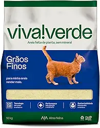 Viva Verde Areia Higiênica Grãos Finos 10kg