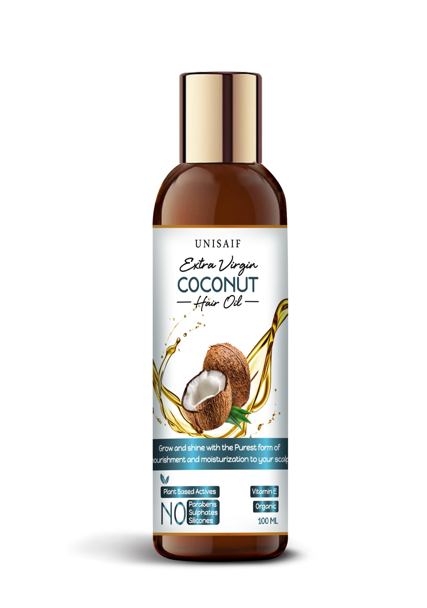 Extra Virgin Coconut Hair Oil 100ml, Multicolor, 100 ml (Pack of 1)