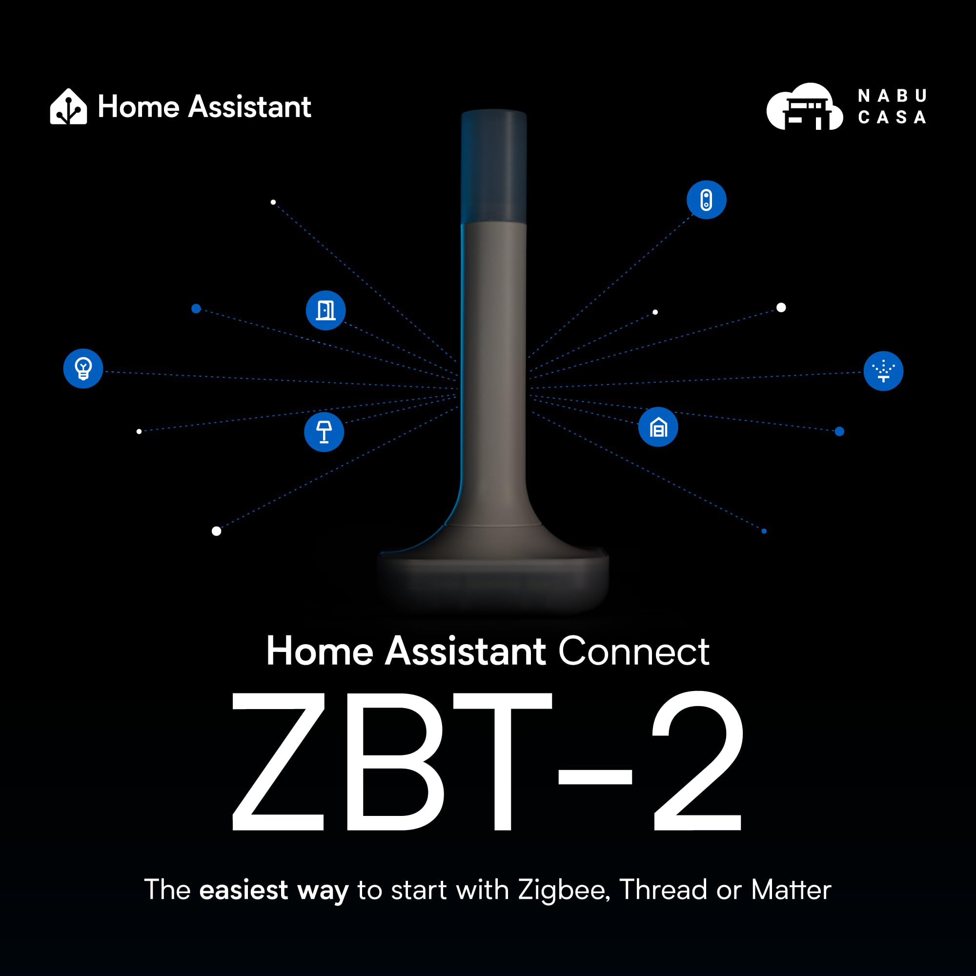 Home Assistant Connect ZBT-2 | Połącz urządzenia Zigbee, Thread, lub Matter z Home Assistant | Oficjalny sprzęt