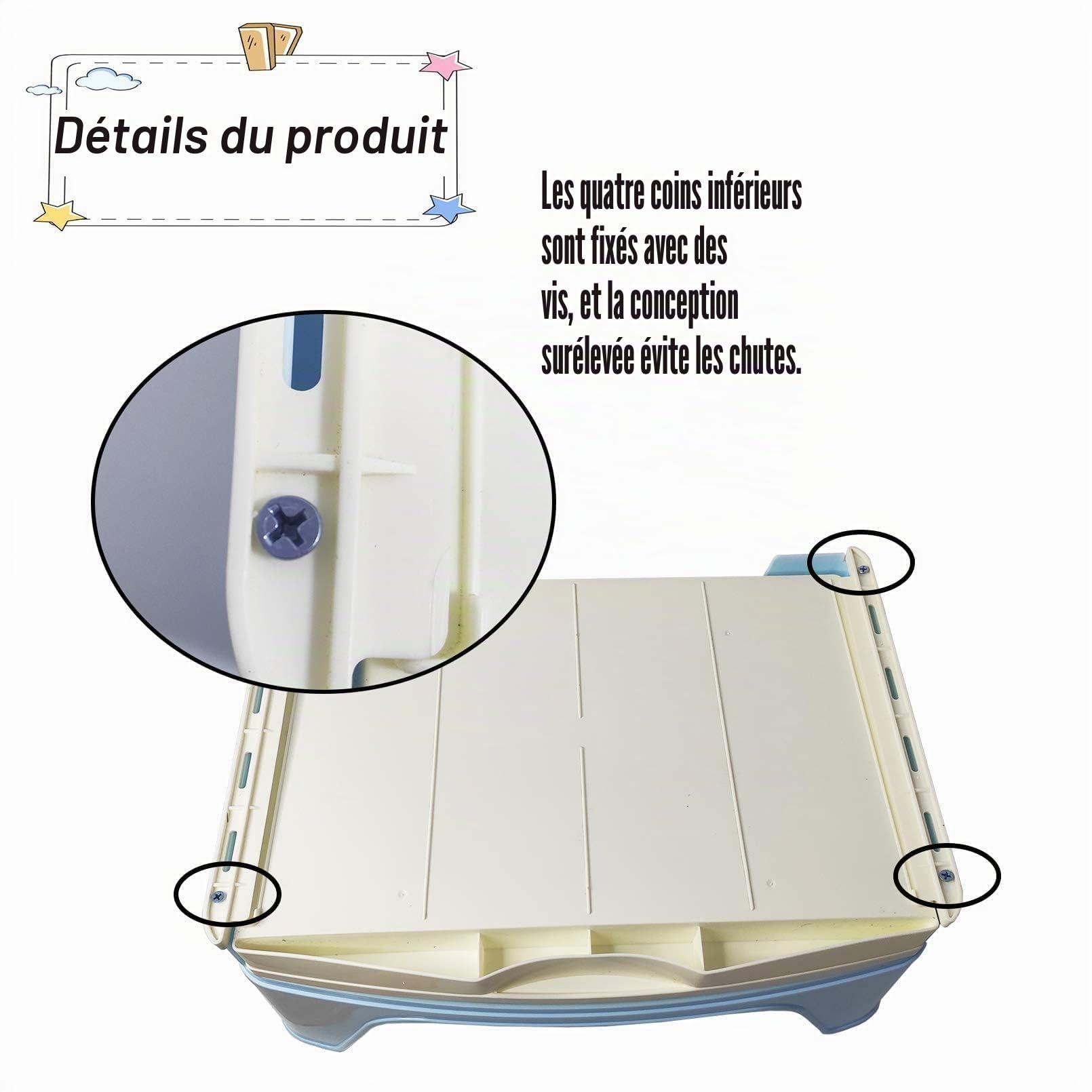 kathson Grand bac à litière pour Lapin, Toilettes d'angle avec tiroir pour Hamster, Cochon d'Inde, Furet, galesaur, Lapin et Autres Animaux (Marron)
