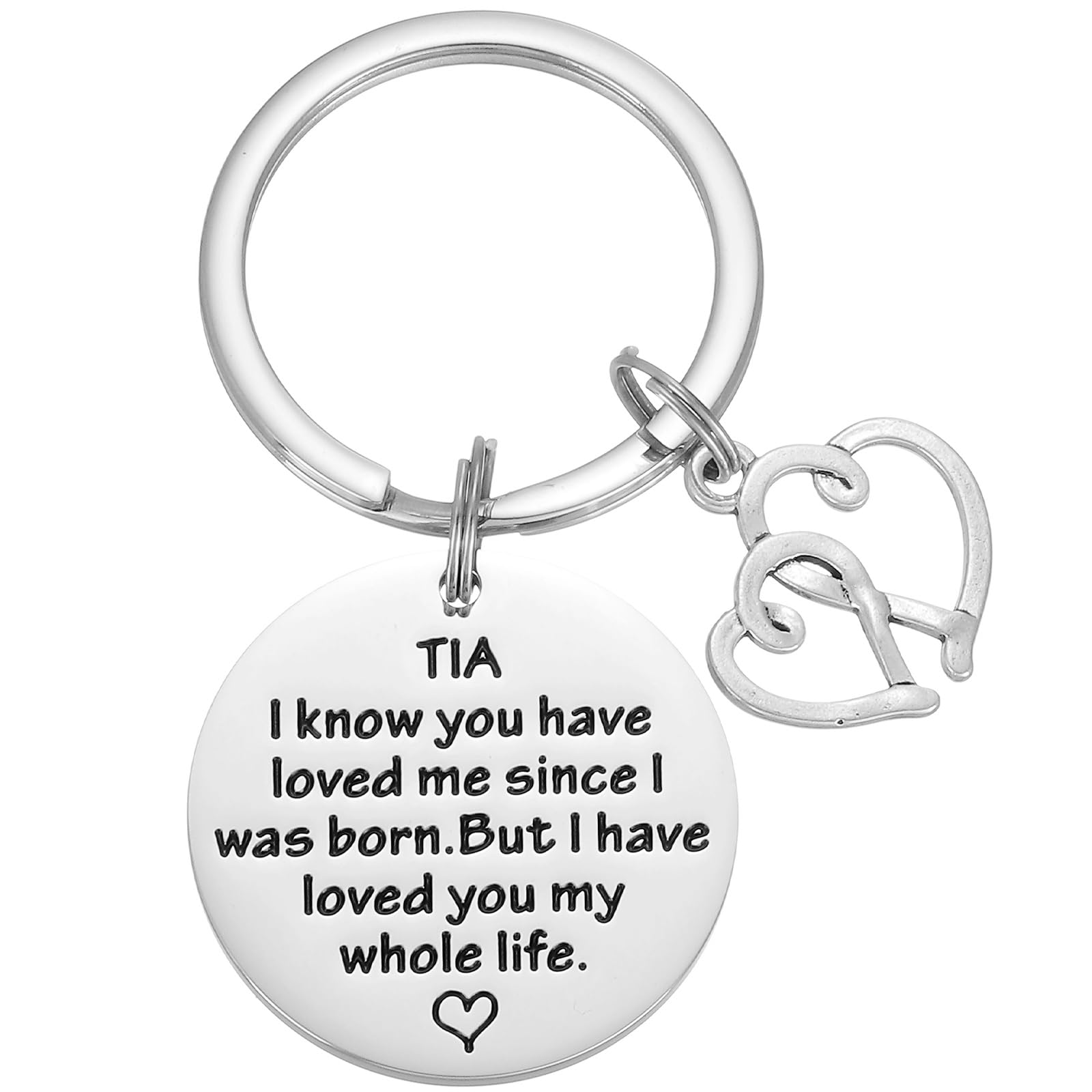 Kivosliviz Tia Keychain Gifts from Nephew Niece for Women In Spanish Funny Birthday Mothers Day Best New Tia Key Chain