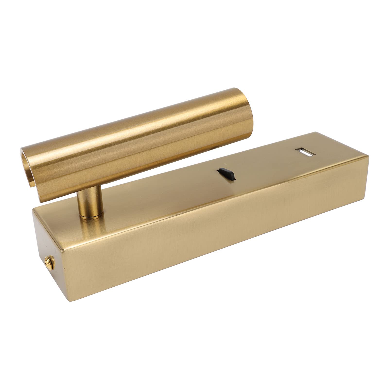 Aramox Luz de Lectura LED Montada en la Pared Lámpara de Pared LED de Aleación de Aluminio con Cabezal Ajustable de 350 Grados y 90 Grados Puerto USB 5V 2A para Dormitorio Junto a la Cama del Hotel