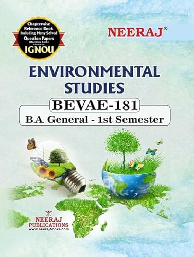 NEERAJ BEVAE-181 Environmental Studies- English Medium -For BA IGNOU - Chapter Wise Help Book / Guide including Many Solved Sample Papers and Important Exam Notes– Published by Neeraj Publications