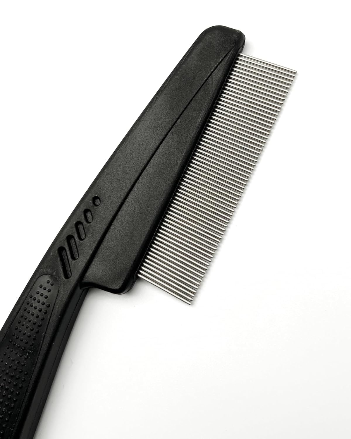 2Pcs Black Multifunctional Stainless Steel Fine-Toothed Dandruff Comb, Professional Scalp Care Tool, Suitable for All Ages,Hair Combs,Beauty and Personal Care,Styling Tools and Appliances 1