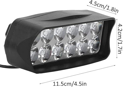 Miniatura 4 de Keenso Ebike - Faro delantero universal de 12 V-100 V, 1200 lm, alto brillo, luz eléctrica para bicicleta, luces LED para motocicleta, bicicleta