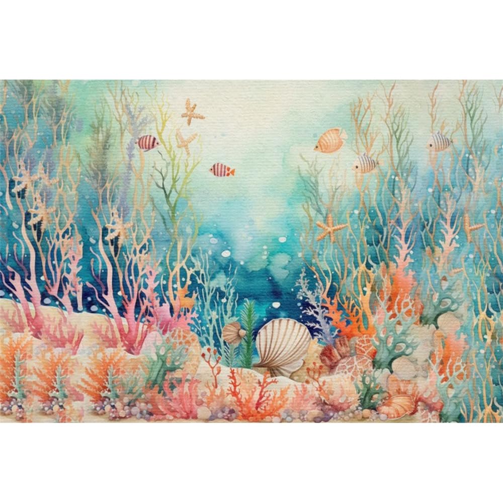 Aquarium Folie Rückwand SDOTPMT 5x3ft Unterwasser Welt Polyester  Hintergrund Unter Dem Meer Unterwasser Sonnenlicht Tiefblaues Wasser  Wasserpflanzen Korallenhintergrund Marine Geburtstagsparty Dekor Fotostudio  Requisiten Underwater Film, image size:1000x1000