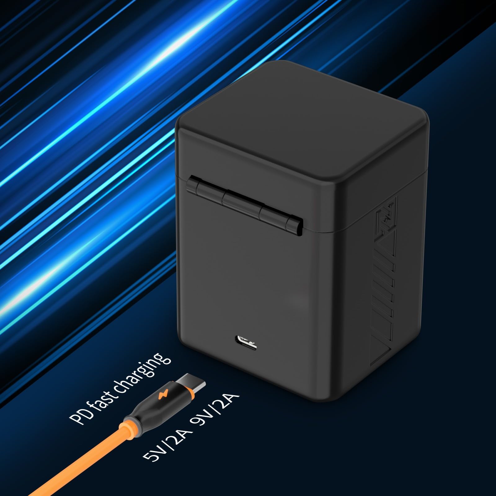 ZGCINE PS-FZ100 Dual USB-C Charger Case Box with PD Fast Charging for Sony NP-FZ100 Battery, Compatible with Sony ZV-E1, FX3, A7 IV, A7S III, A9 II, A6600 & More Cameras, Not Built-in Battery