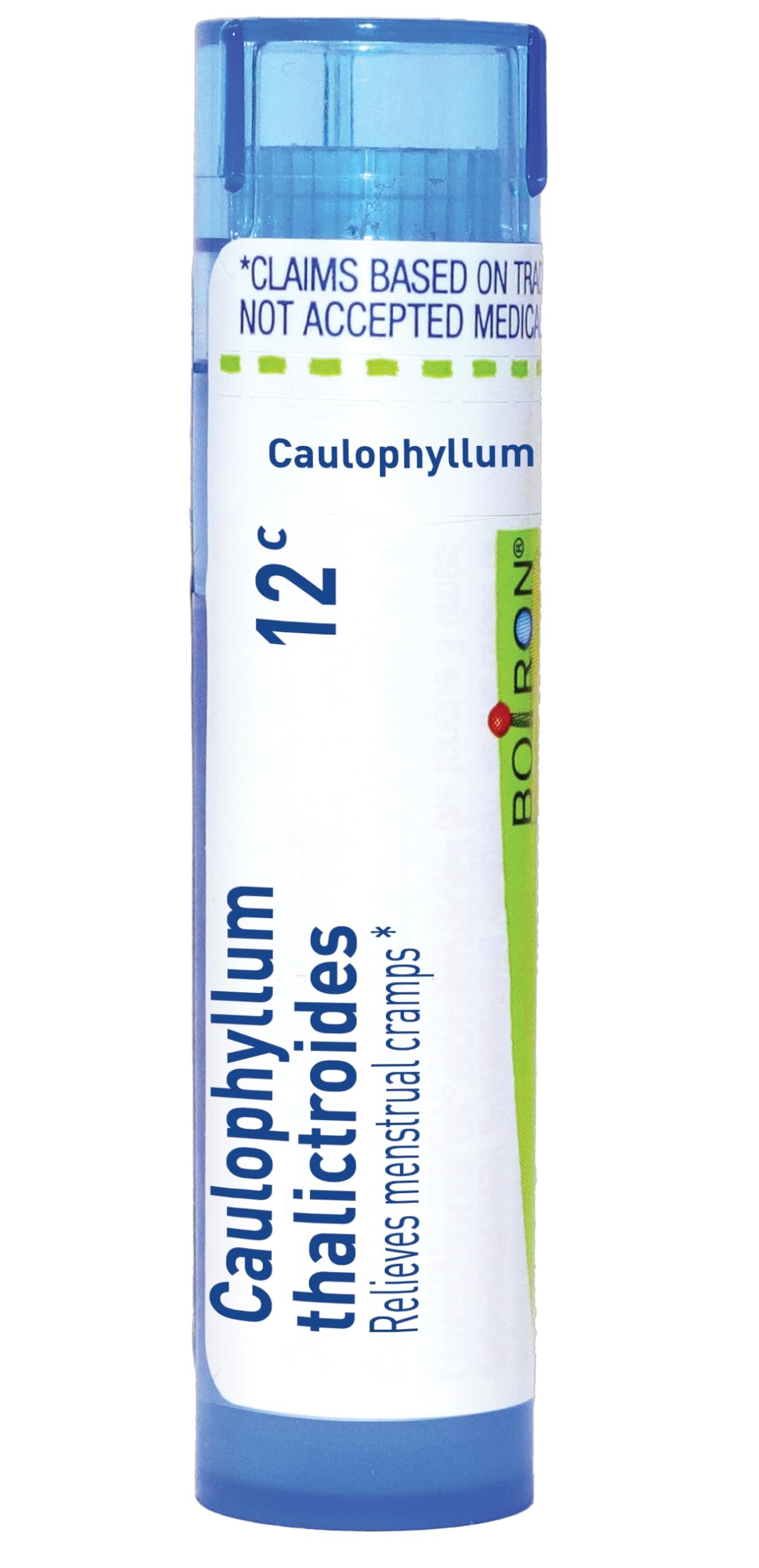 Boiron Caulophyllum thalictroides 12C, 80 pellets, homeopathic Medicine for Menstrual Cramps