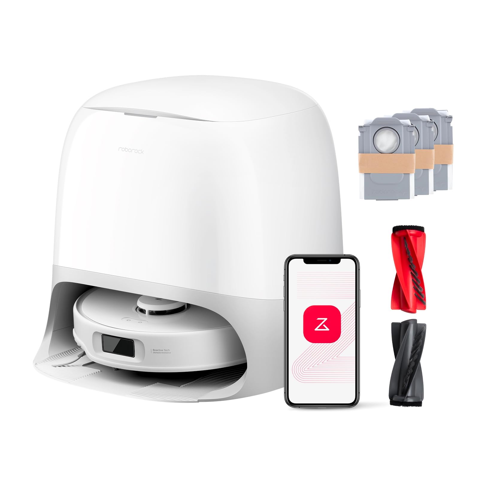 【AsovivaRaara】Roborock Qrevo Curv Roborock Qrevo Curv Robot Vacuum with Multifunctional Dock