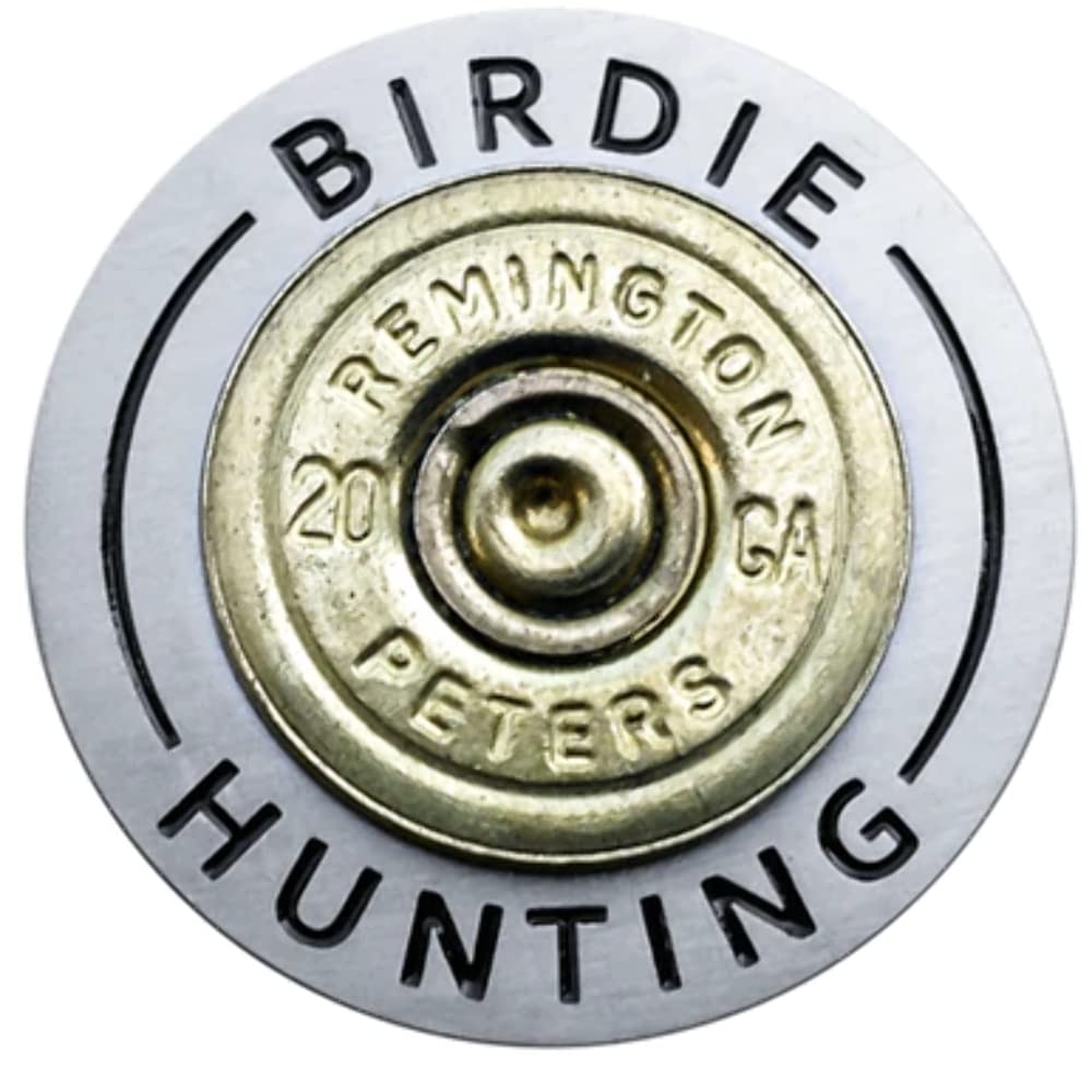 ReadyGOLF Birdie Hunting - 20 Gauge Shotgun Shell Ball Marker & Hat Clip