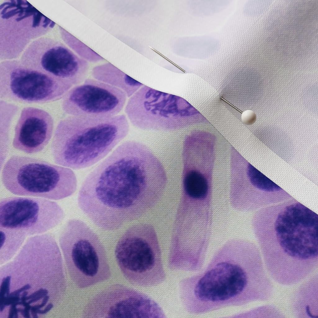 Spoonflower Fabric - Science Biology Purple Printed on Petal Signature Cotton Fabric by The Yard - Sewing Quilting Apparel Crafts Decor
