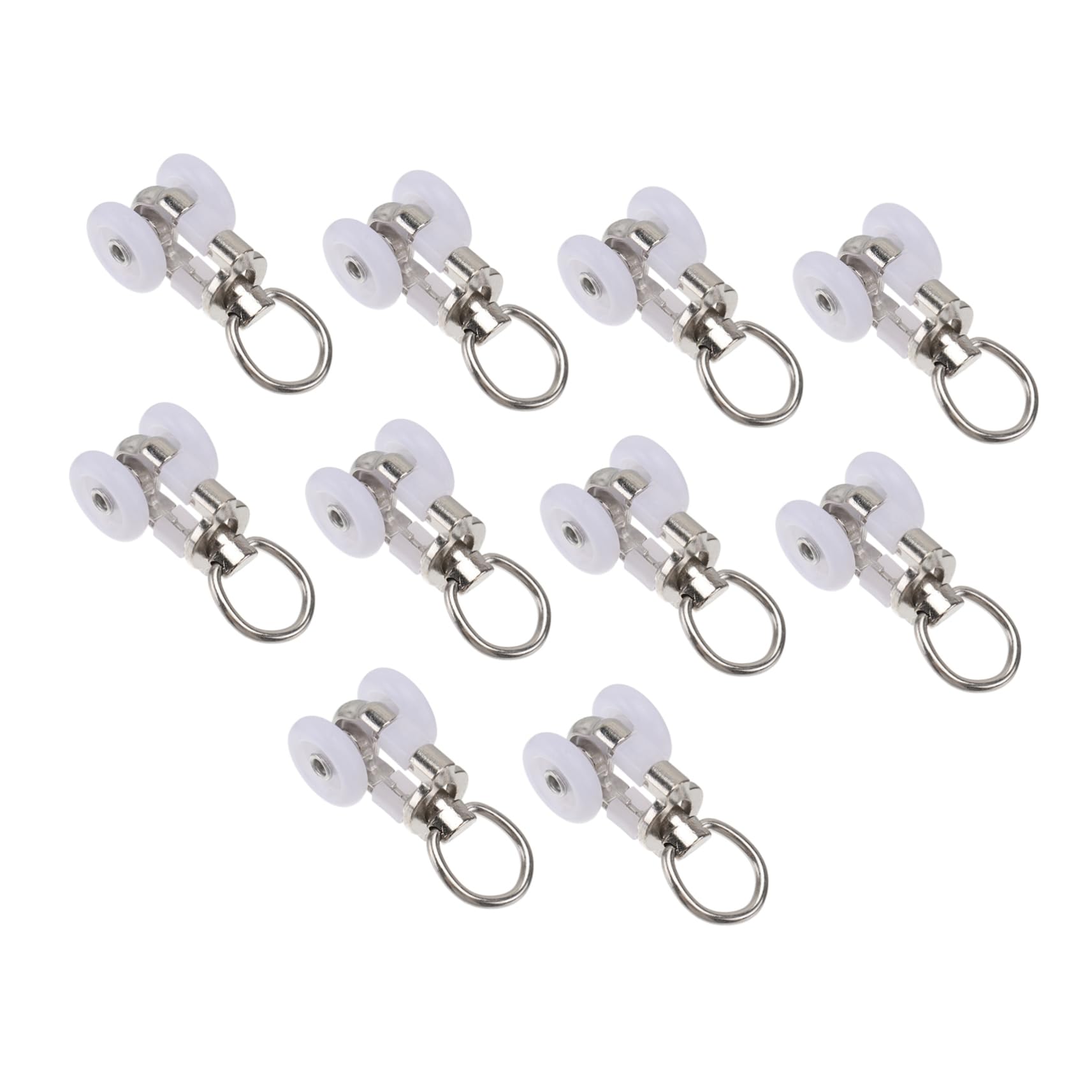 PRETYZOOM 30pcs Curtain Track Gliders Curtain Hanging Pulleys for Smooth Sturdy Material for Home Office and Event