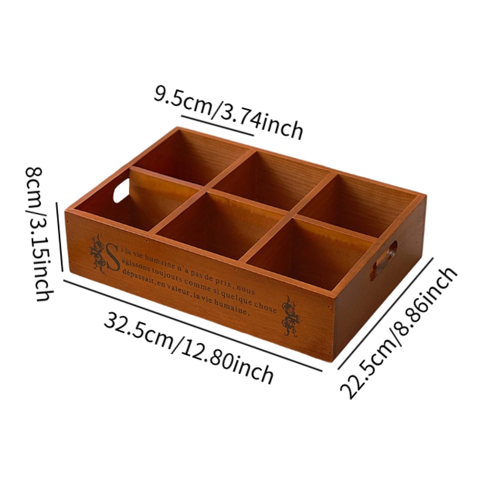 Serving Tray Wooden Nut Serving Divider Tray with Handle Creative and Multifunctional for Nuts Bathroom Parties Multi 32.5x22.5x8cm