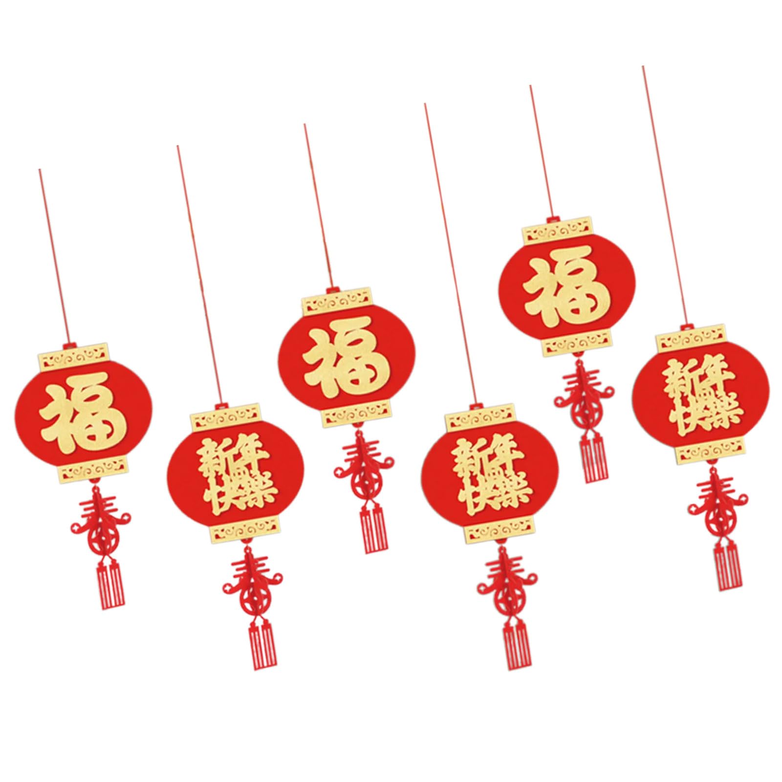 Buxuaaaa 6Pcs 2025 Year of the Snake Ornament Chinese New Year Decoration for Spring Festival Celebration and Home Decoration Living Room Doorway