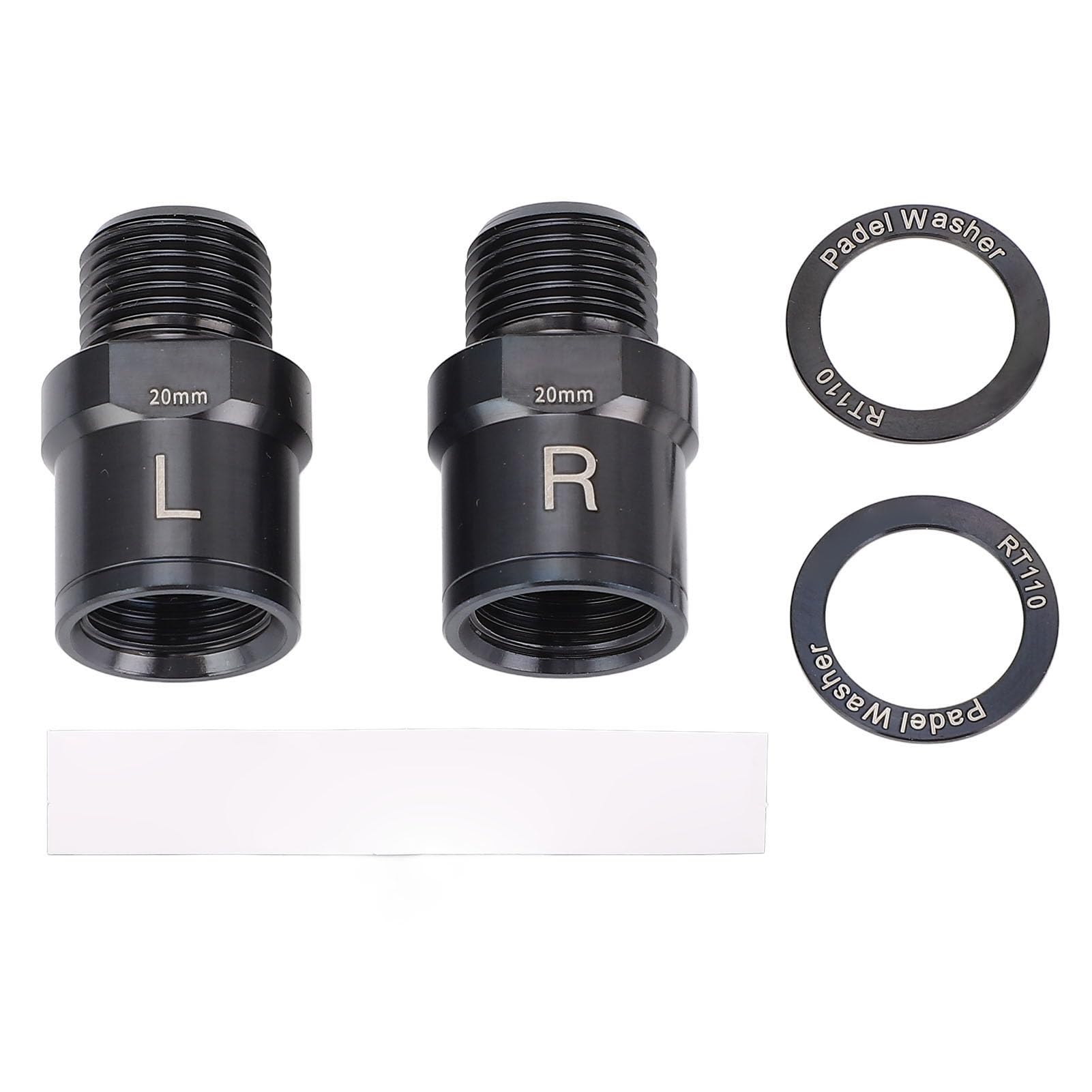 Extensores de Pedal, 2 Piezas Extensión de Pedal de Aleación de Titanio de 20 mm para Bicicleta
