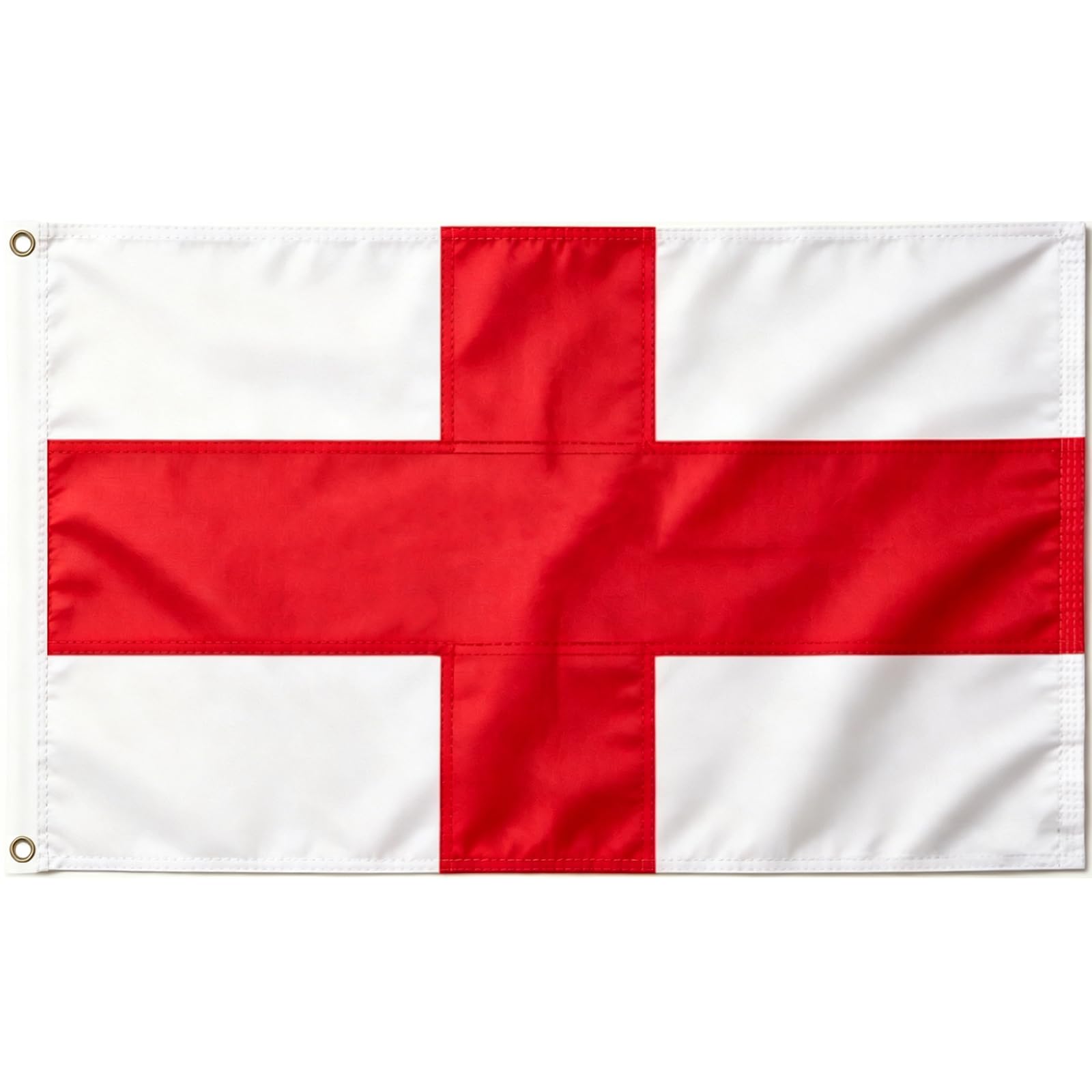 England St Georges Cross Flag 5ft x 3ft - Heavy Duty Stitched 210D Oxford Fabric with 2 Brass Eyelets for St George's Day Party Decorations World Cup Football Events Outdoor Garden — image 1