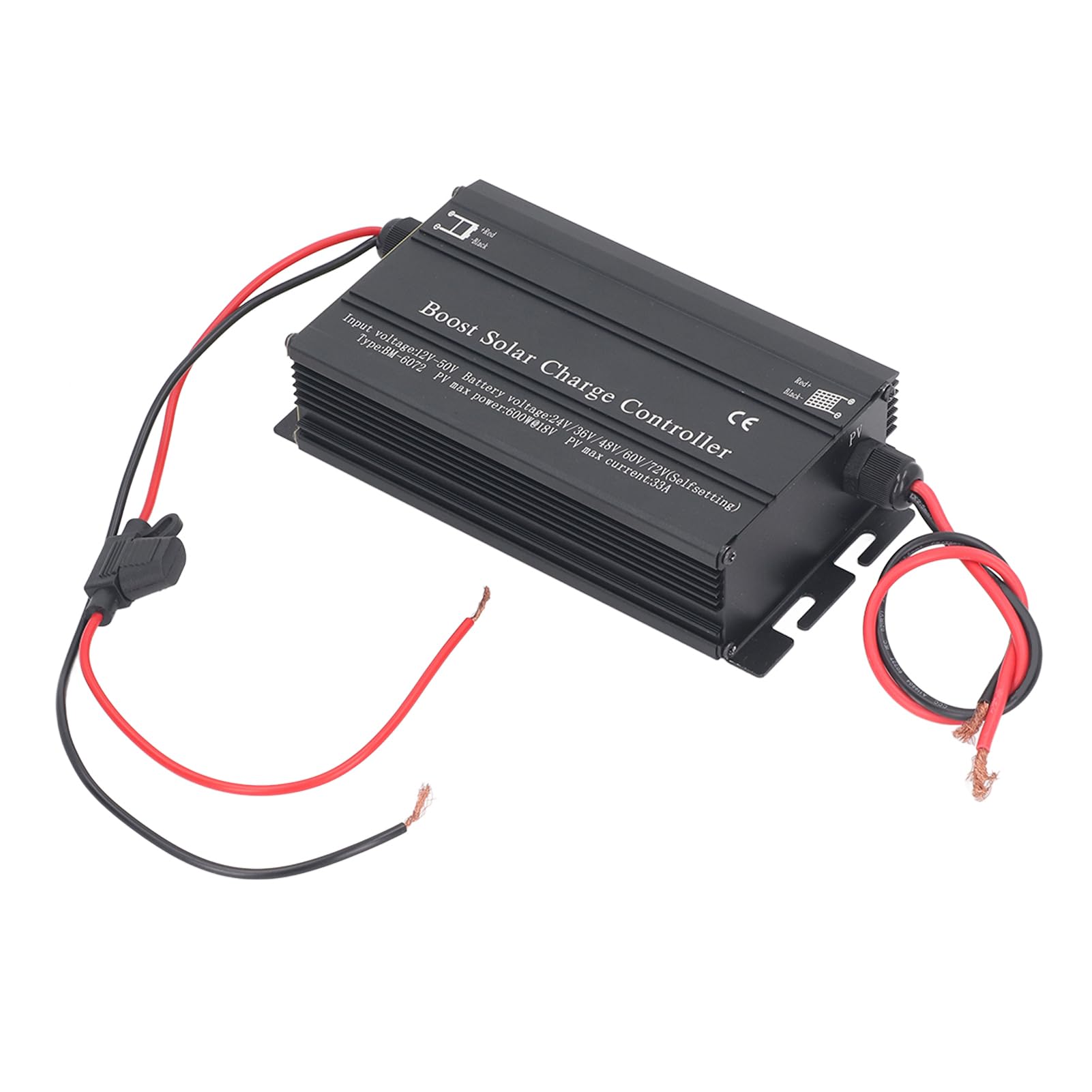 Fafeicy Kontroler ładowania Słonecznego MPPT Boost, Regulator Paneli