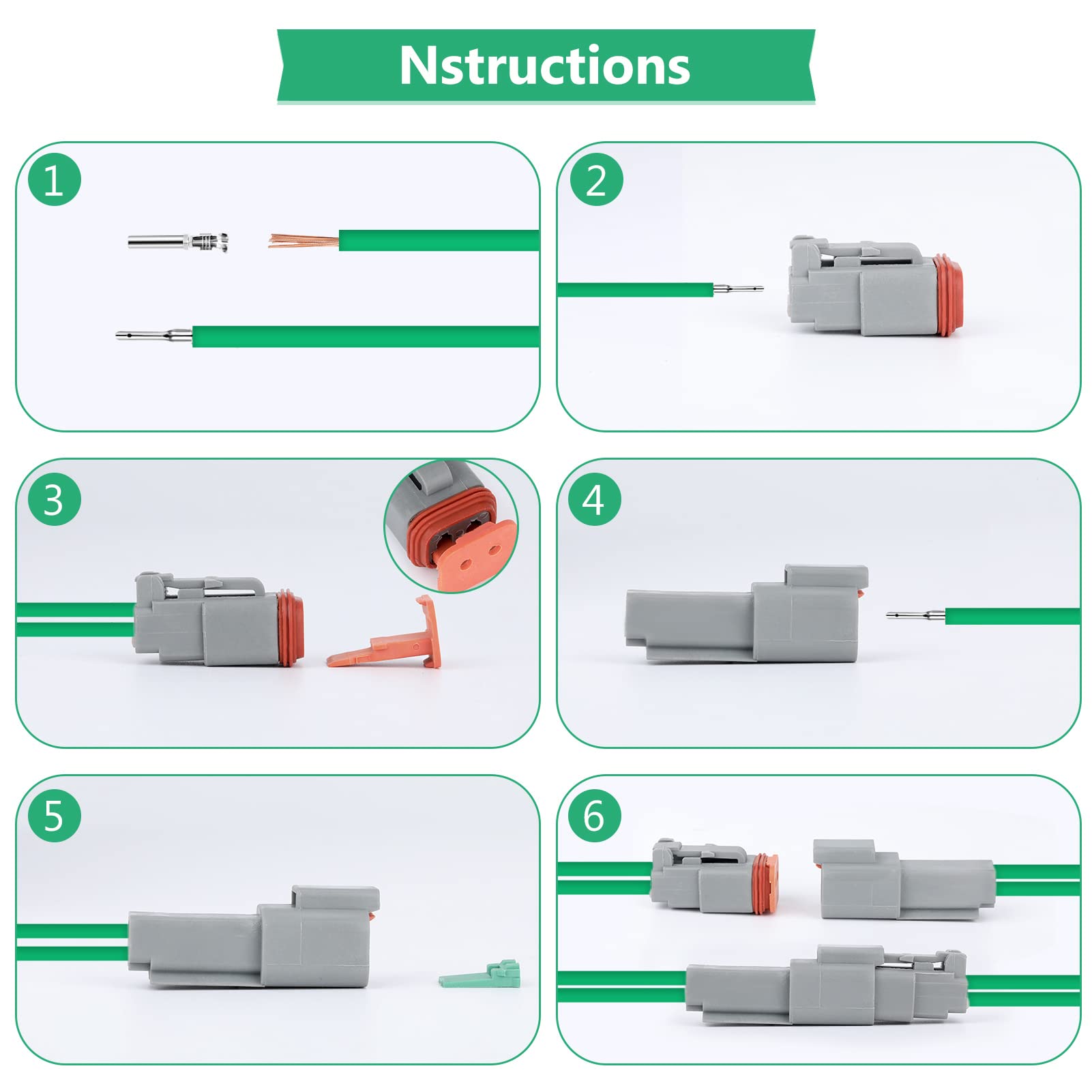 LOT DE 5 fiches connecteur électrique étanche voiture de qualité supérieure EUR 8,88 - PicClick FR