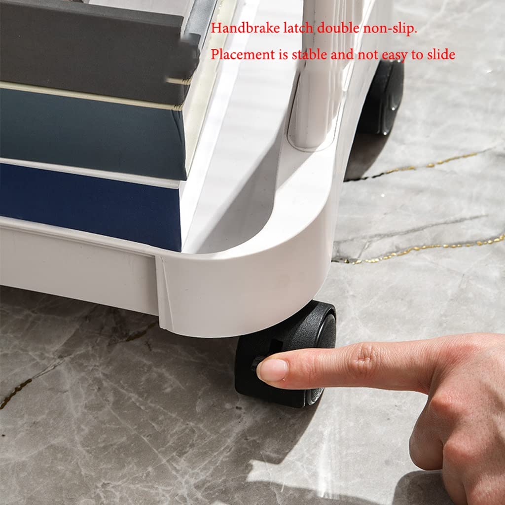 Ausziehbarer Wagen mit Rädern platzsparendes Aufbewahrungsregal(3 Tier)
