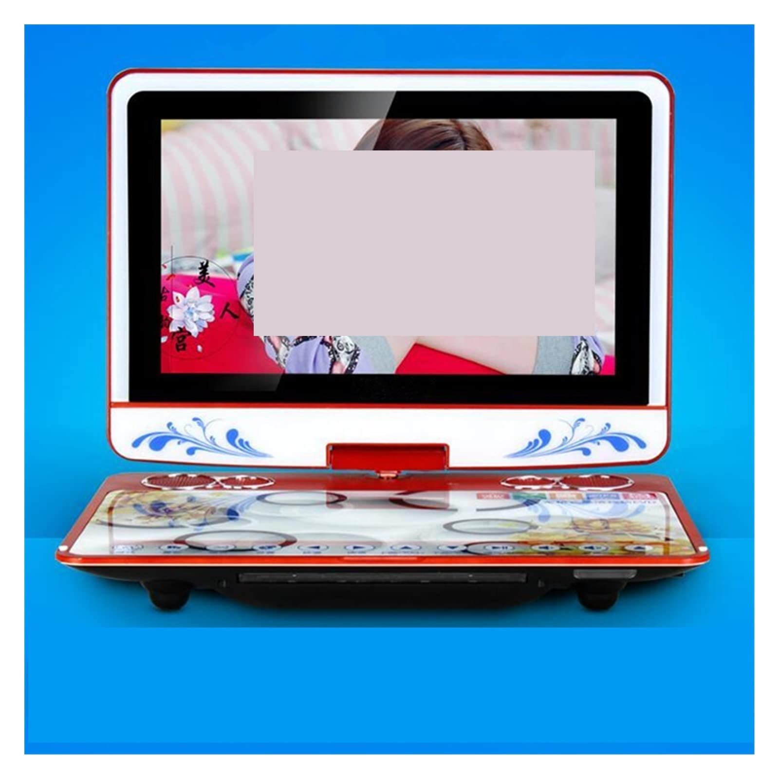 Giochi portatili da 13 pollici 3D HD Grande schermo DVD EVD Player Mobile Theater Macchina Video Canto con scheda TV Altoparlante MP3 Gioco Musica per auto e bambini