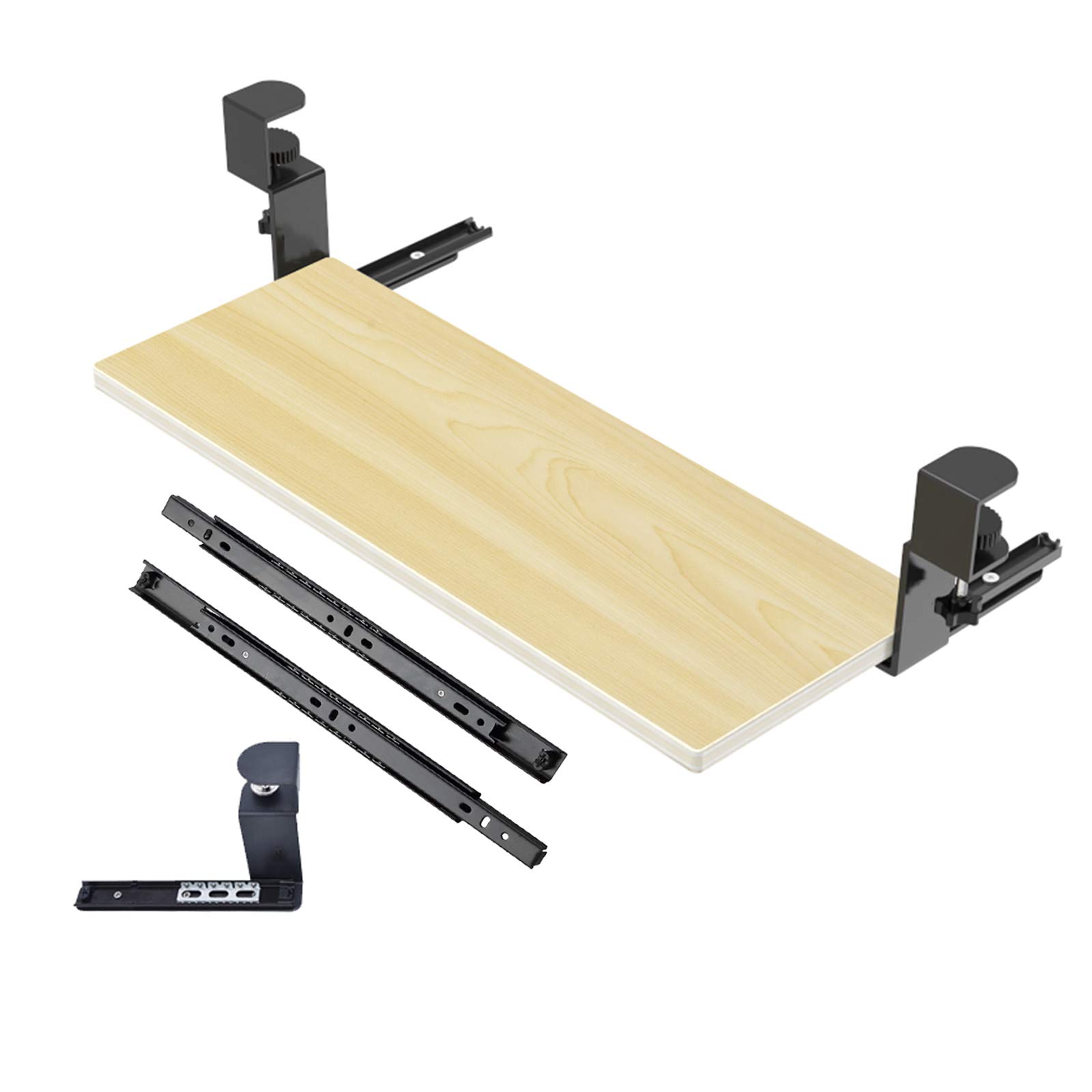 Buy Keyboard Tray Clamp Slide Out Keyboard Drawer On Large 29.5‘’,1.3