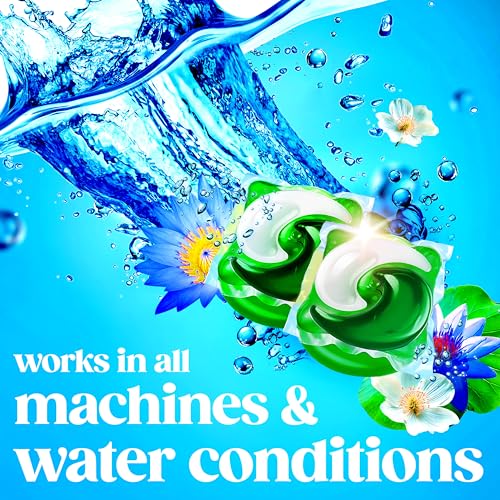 Gain Flings Liquid Washing Detergent Pacs, Now with Odor Defense + Color Guard, Waterfall Delight Scent, 4-In-1 Liquid Laundry Detergent Pods, clean & fresh, 60 Count (Pack of 4) - image 9