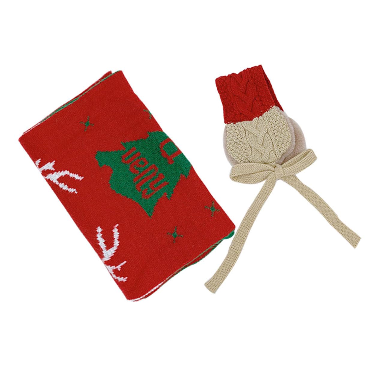 Orejeras navideñas bufanda infantil cálida POPETPOP protector auditivo cómodo de invierno 8