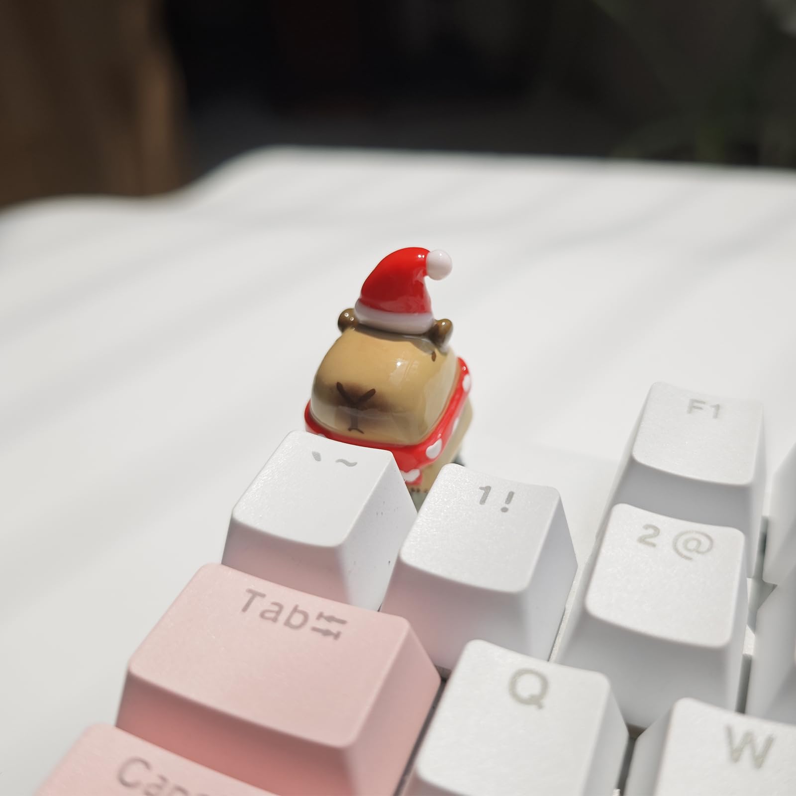 Amazon.com: Elacgap Cartoon Capybara Keycap,Custom 3D Handmade