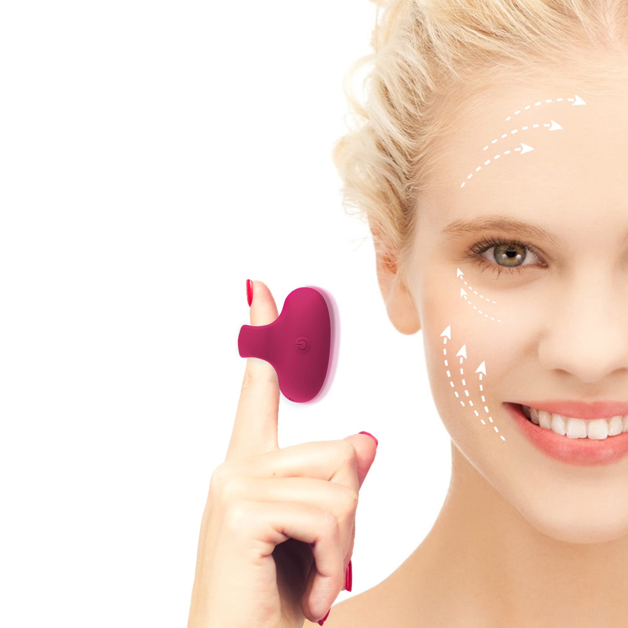Handhold Portable Powerful Multifunctional Facial Mini Massage Ball Quiet Waterproof USB Rechargeable Vibrating Travel Pocket Face Eye Finger