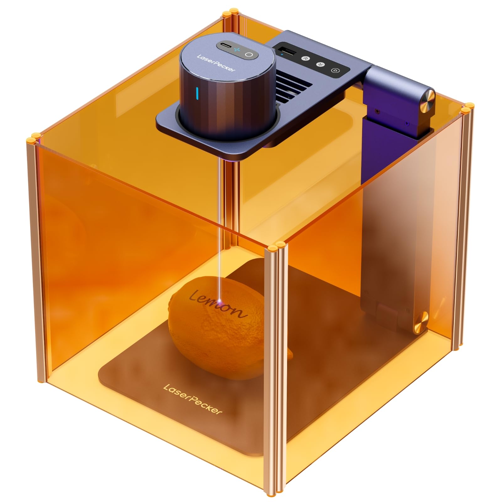 LaserPecker LP1 Plus Laser Engraver with Automated Stand &amp; Protective Panel