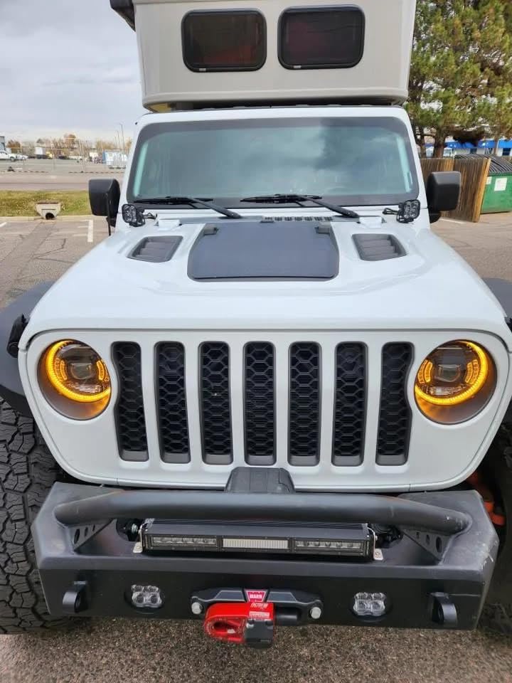 Lensun 45W 12V Hood Flexible Solar Panel for Jeep Gladiator JT