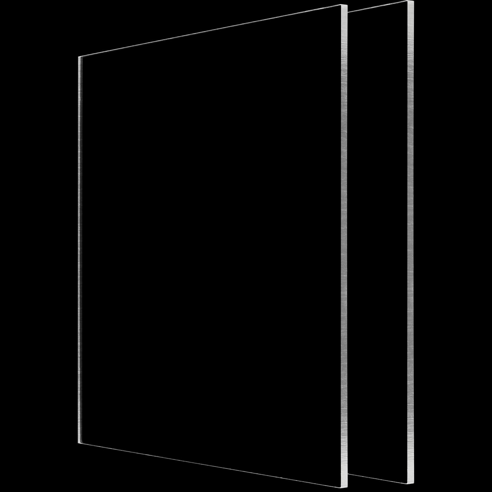 Clear Acrylic Sheets - 4 Pack 1/4" Plexiglass -3