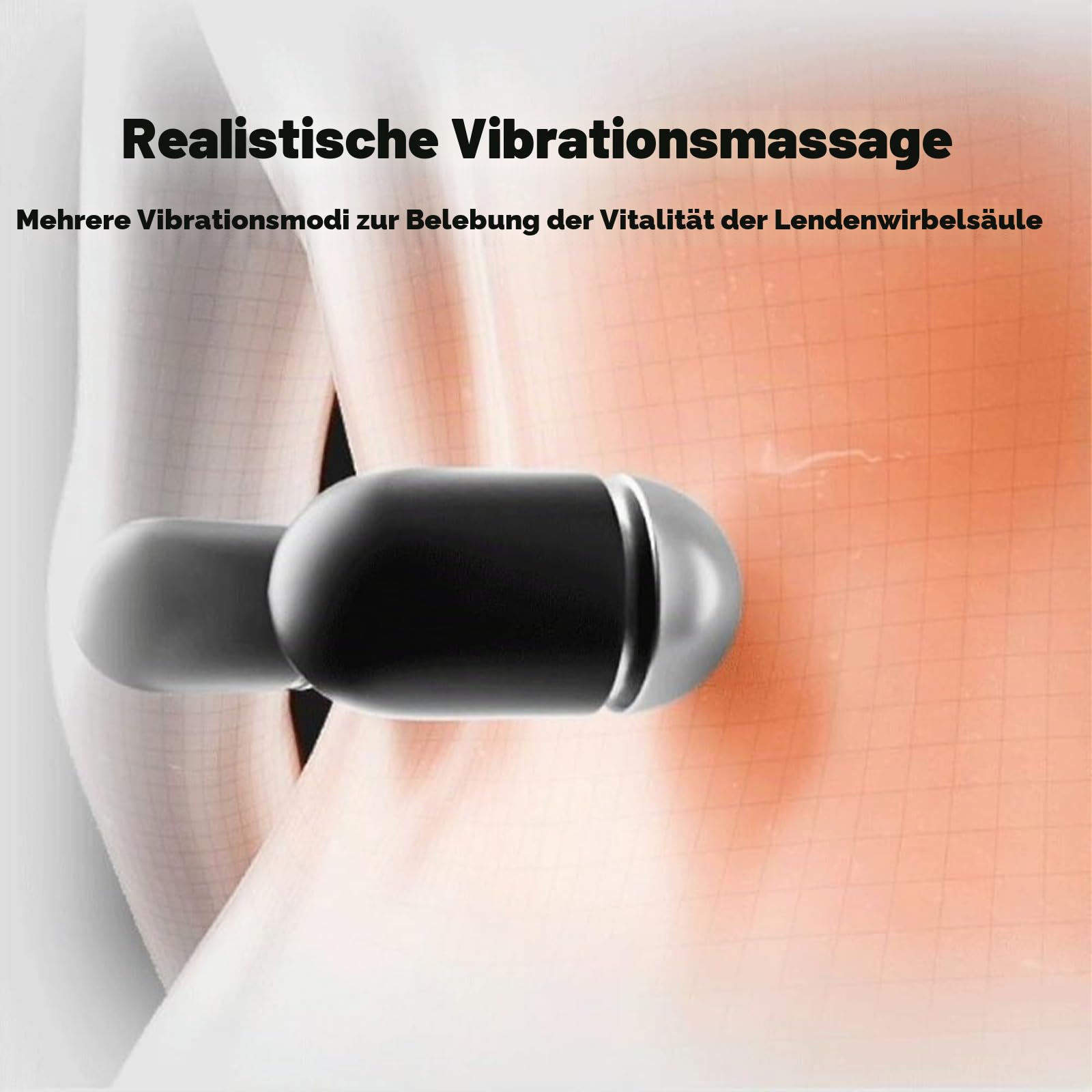 Triple Fusion Rückenmassagegerät – vibrierendes, beheiztes ergonomisches Rückenmassagegerät mit Mehrpunktunterstützung, erweitertes Design für Rückenschmerzlinderung und Schlafkomfort
