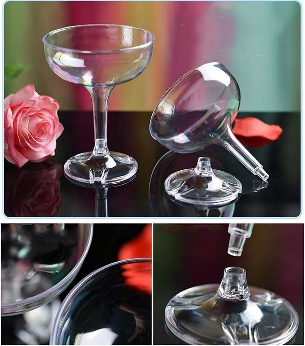 Présentoir de tour de champagne, présentoir de champagne en acrylique à 3 niveaux avec 22 verres à champagne, tour de vin de mariage for coupes de champagne for bar à domicile d'anniversaire de mariag