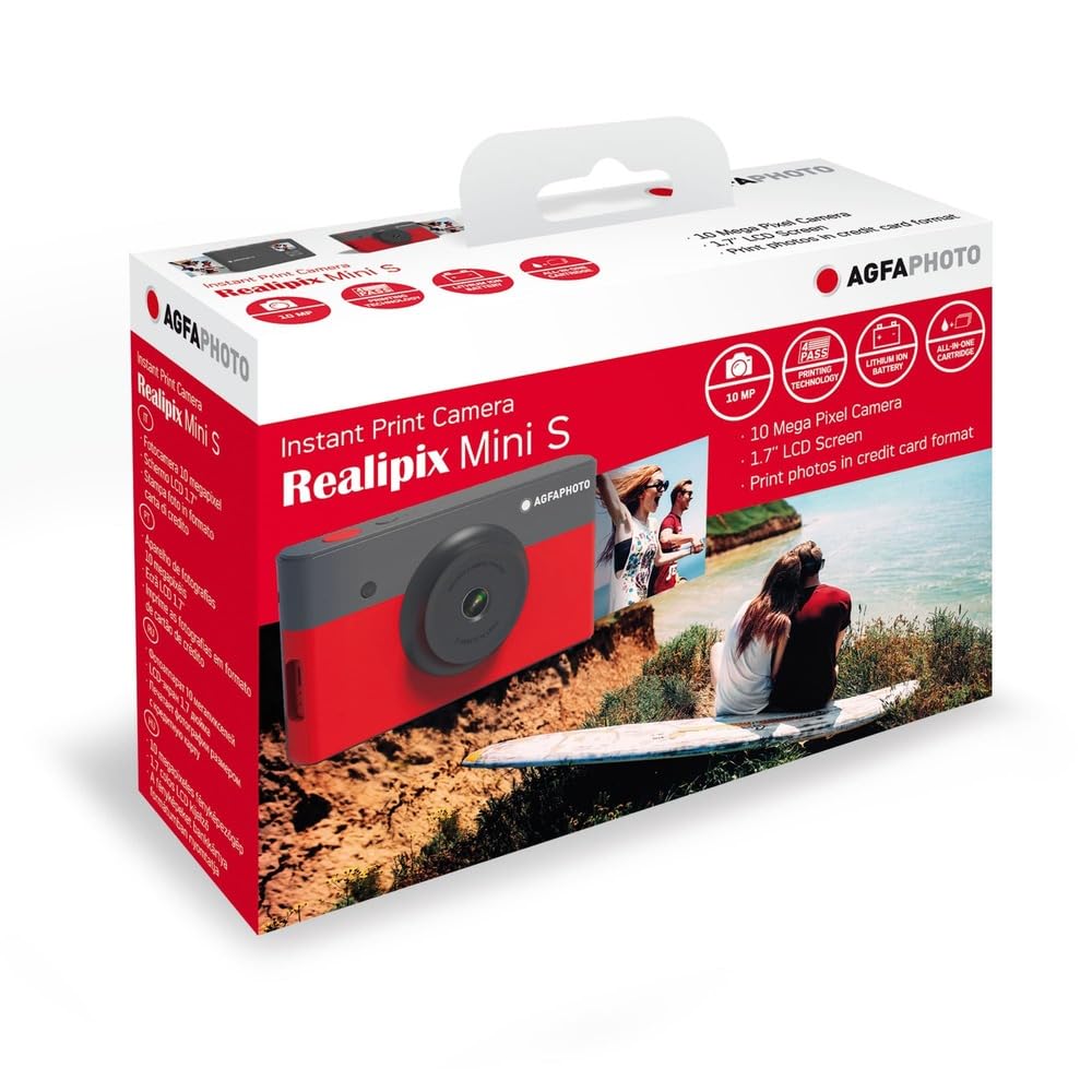 AgfaPhoto - Realipix - Appareil Photo Numérique Instantané avec Impression - Sublimation Thermique - Bluetooth)