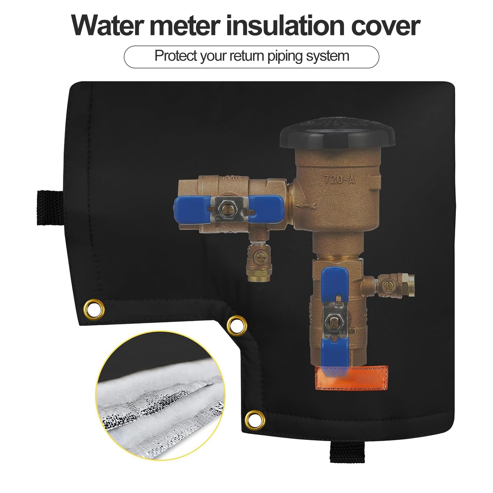 Copertura Isolante Antigelo Per Valvola Riflusso Irrigazione - 40x50 Cm