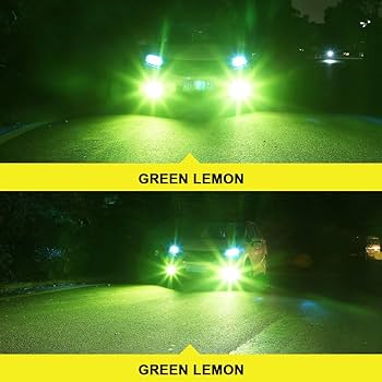 LED H8 H11 H16 シリーズ9.2 グリーンレモン　ワンオフ　し Amazon.com: yifengshun 2Pcs H8 H9 H11 LED Green Lemon Fog