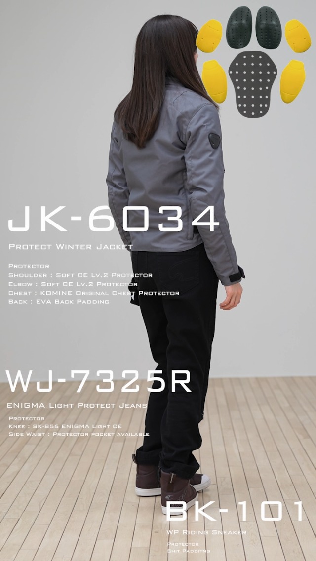 KOMINE バイク ジャケット WL 07-6034 楽天市場】【公式】コミネ KOMINE JK-6034 プロテクトウインター