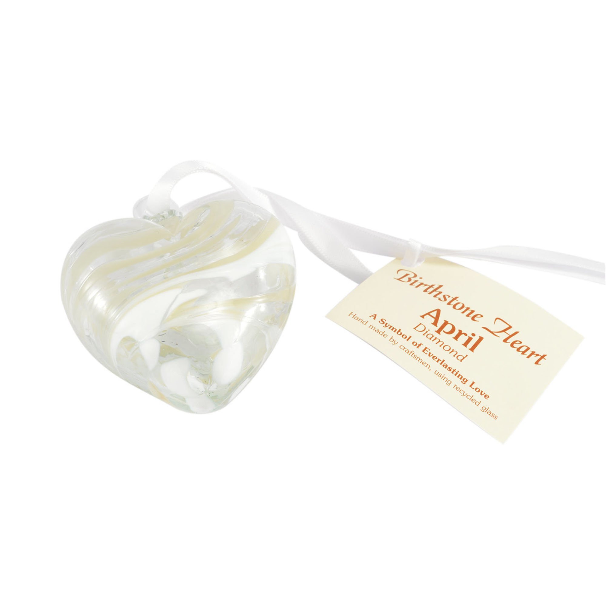The Milford Collection - Birthstone Heart - April - Diamond