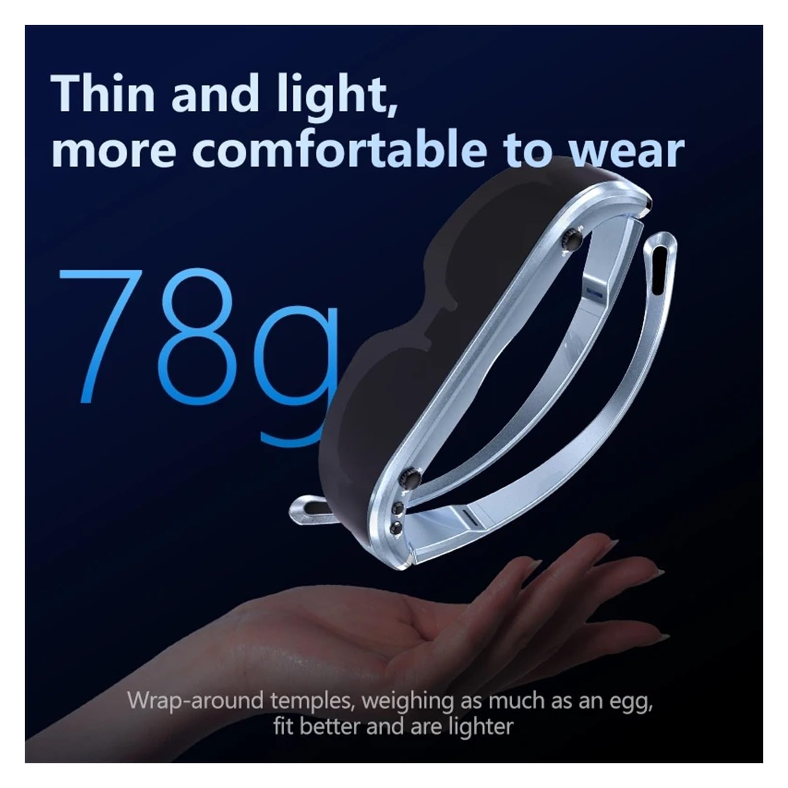 Gafas de Realidad Virtual 4K/1080p con Cambio 3D/2D for Hombre y Mujer, Pantalla Grande, Doble Lente, Cine Virtual móvil, Gafas Inteligentes de Realidad Aumentada(256GB Version)