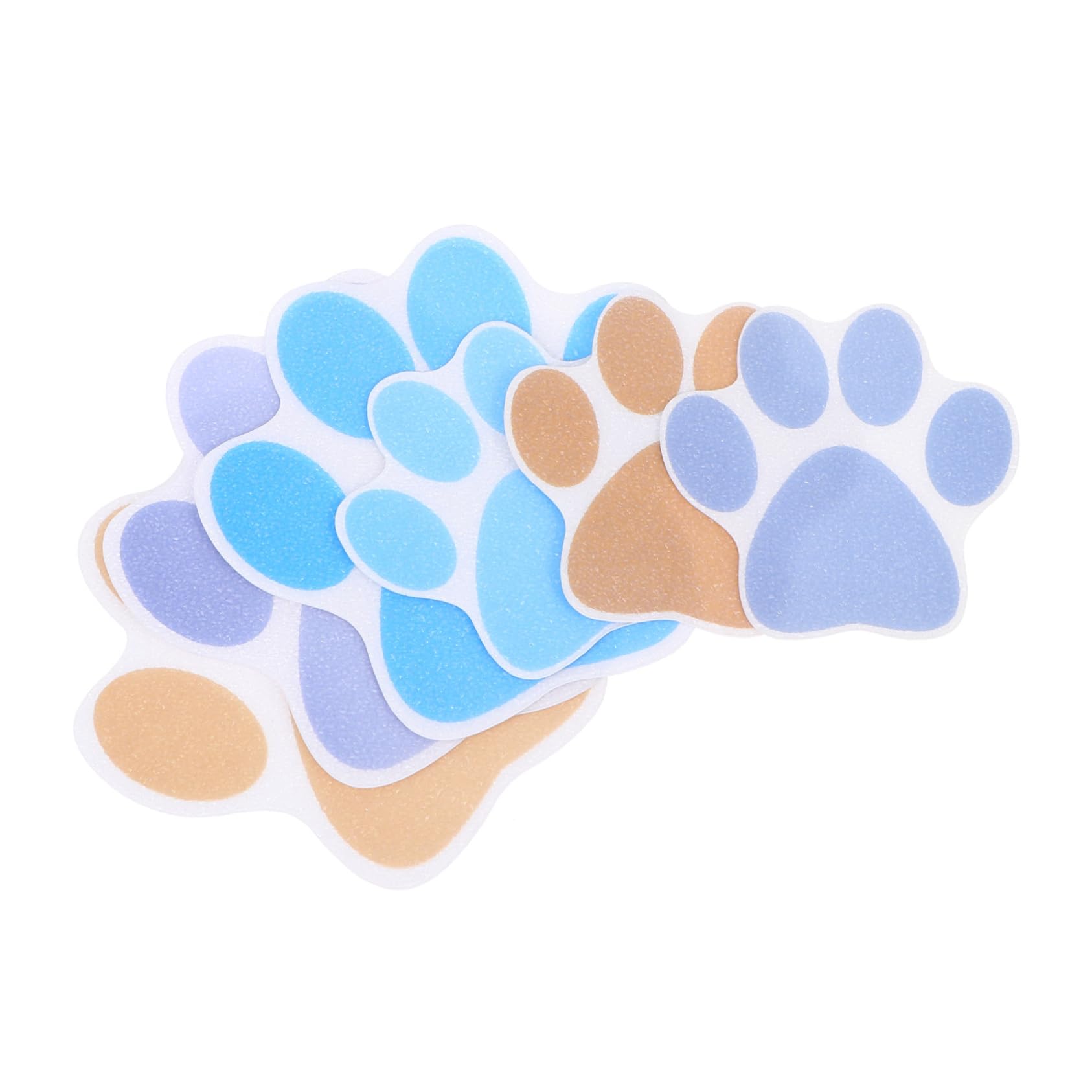 PRETYZOOM 6Pcs Dog Footprint Slip Stickers for Bathtub and Wall Decor High Strength Paste Pads Creative Design for Safe Bathroom Use Adorable and Functional Home