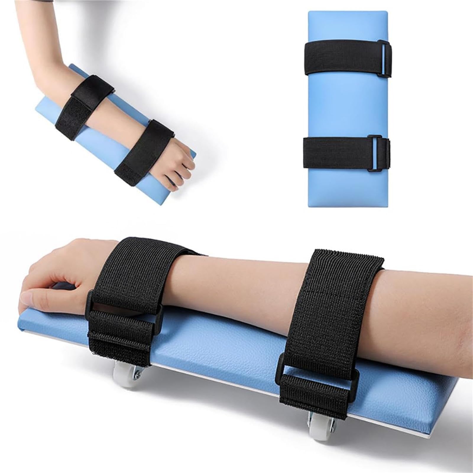Patineta de rehabilitación para entrenamiento de hombros y codos, ruedas giratorias de 360°, mejora la flexibilidad y extensión del brazo, herramienta de rehabilitación de brazos